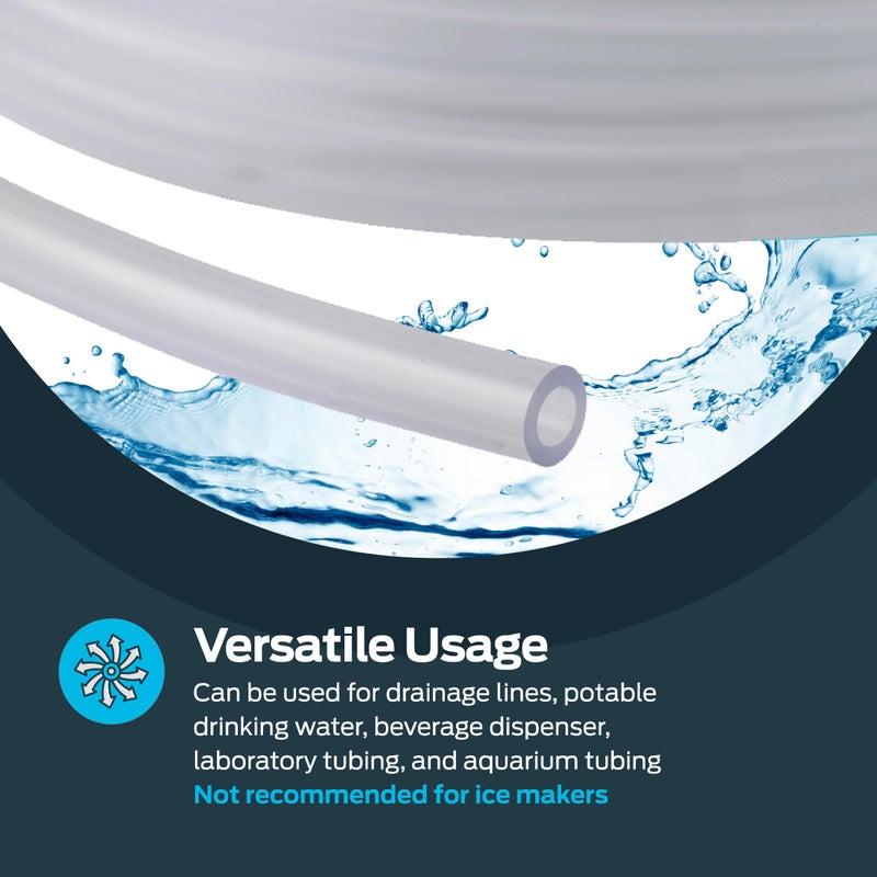 Eastman 1/4 Inch ID (3/8 Inch OD) PVC Clear Vinyl Tubing, 100 Foot Length, 98618 - Image 3